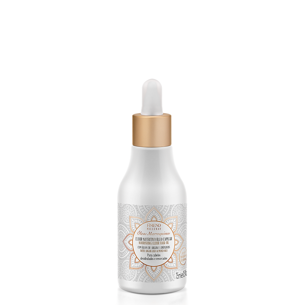 Elixir Nutritivo Óleo Capilar Amend Millenar Óleos Marroquinos 75ml